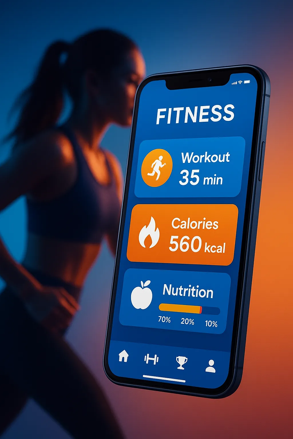 Application mobile fitness