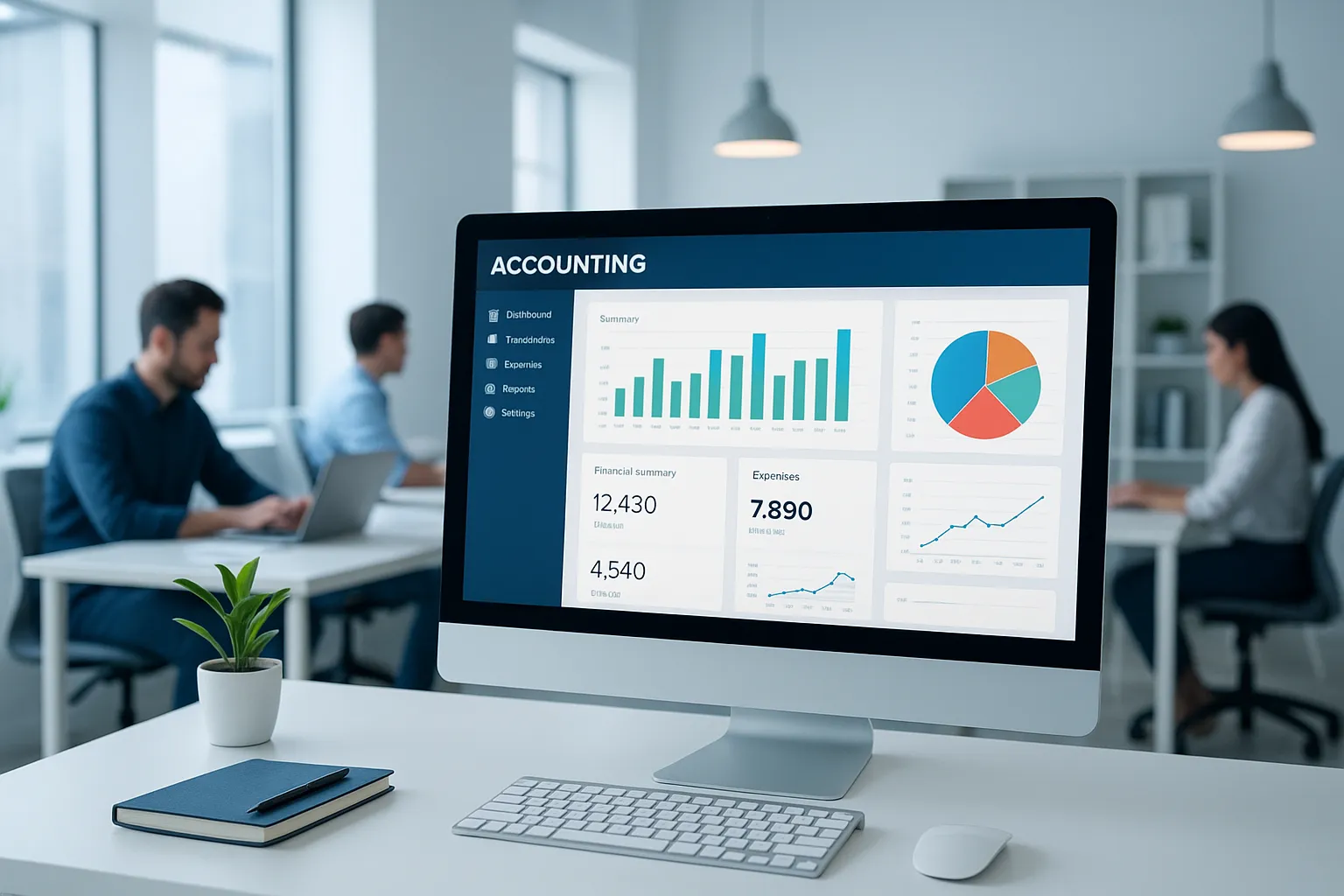 إدارة المحاسبة لشركة ناشئة تقنية